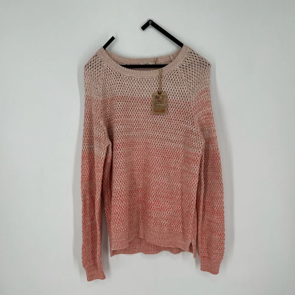 Faherty Pink Knit Sweater - Picture 2 of 5